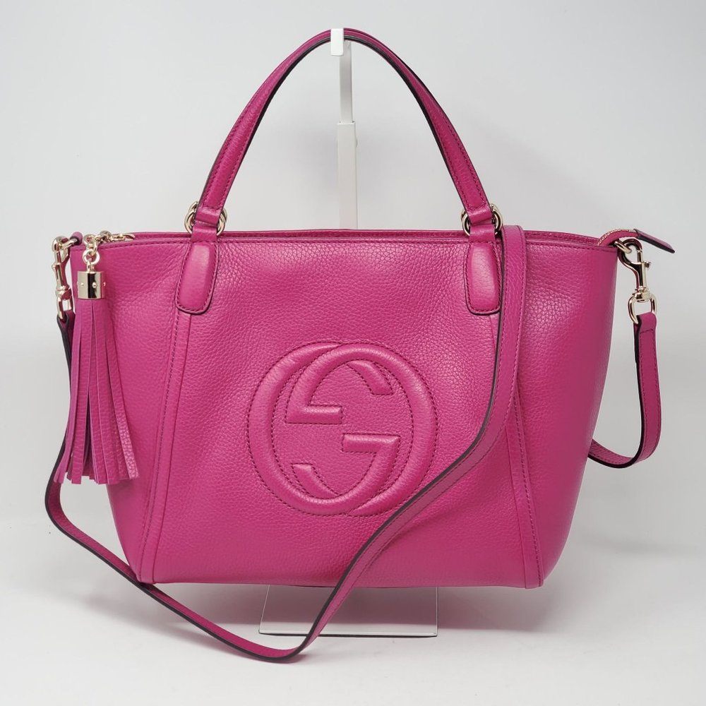 100% Auth GUCCI Soho Calfskin Crossbody Bag - Picture 2 of 13